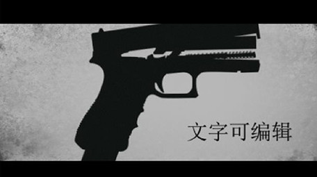 血色战争电影片头文字字幕标题动画AE模板