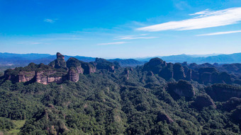 祖国大好<strong>河山</strong>广东丹霞山5A景区航拍