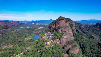 祖国大好河山广东丹霞山5A景区航拍