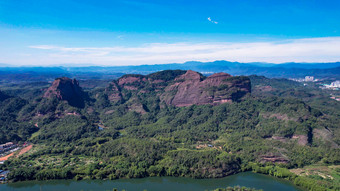 祖国大好河山广东丹霞山5A景区航拍