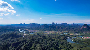 祖国大好<strong>河山</strong>广东丹霞山5A景区航拍