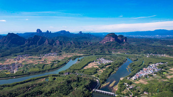 祖国大好<strong>河山</strong>广东丹霞山5A景区航拍