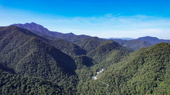 祖国大好<strong>河山</strong>肇庆鼎湖山5A景区蝴蝶湖航拍