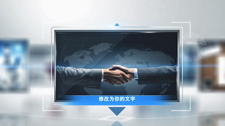 简洁大气企业现代<strong>图文</strong>视频展示ae模板