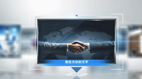 简洁大气企业现代<strong>图文</strong>视频展示ae模板