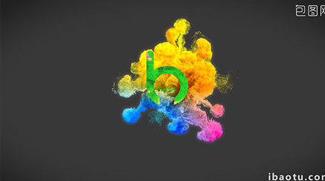 炫酷 彩色粒子片头LOGo模板