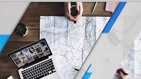 AECC蓝色科技商务图文展示