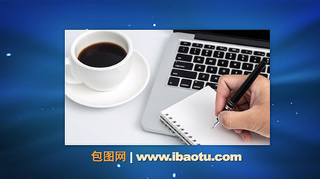 蓝色科技商务图文展示AE模板