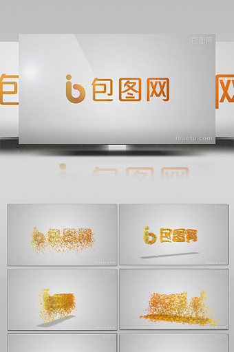 文字粒子聚散LOGO图片