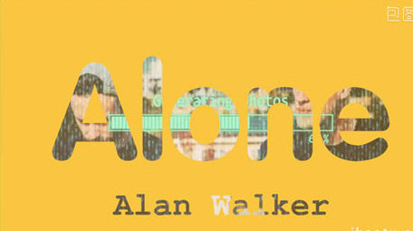 片头片尾镂空字体Pr视频效果模板