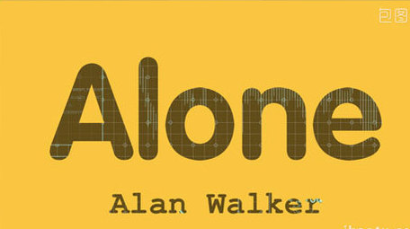 片头片尾镂空字体Pr视频效果模板