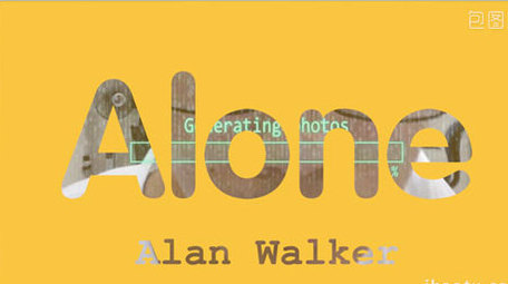 片头片尾镂空字体Pr视频效果模板