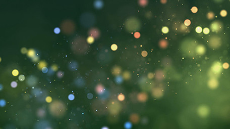 绿色梦幻粒子光点流动背景循环高清视频