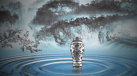 水墨风景水墨国画中国风背景视频