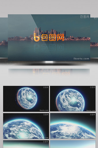 高清太空冲击LOGO宣传视频AE模板图片