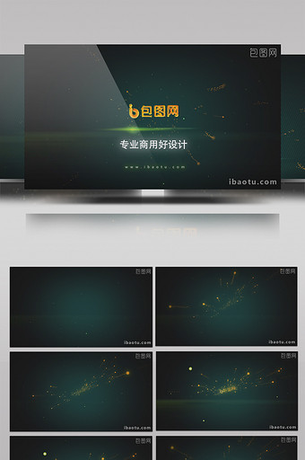 科技粒子LOGO宣传片AE模板图片