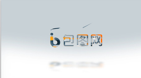 明暗2色三维丝带动画logo片头AE模板