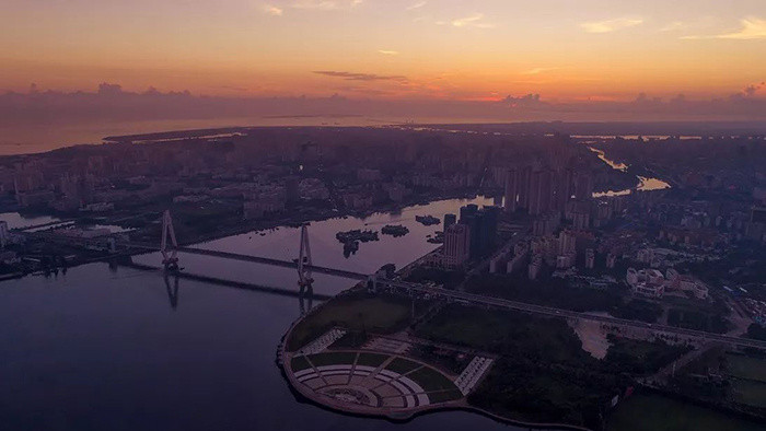 梦想拼搏色彩的航拍背景音乐