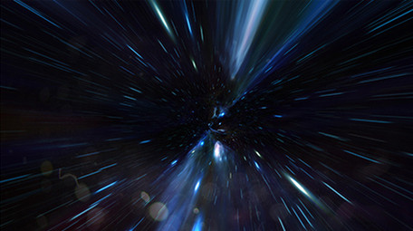 宇宙空间流光科技信息数据隧道穿梭视频素材