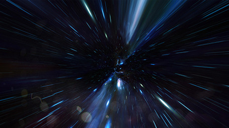 宇宙空间流光科技信息数据隧道穿梭视频素材