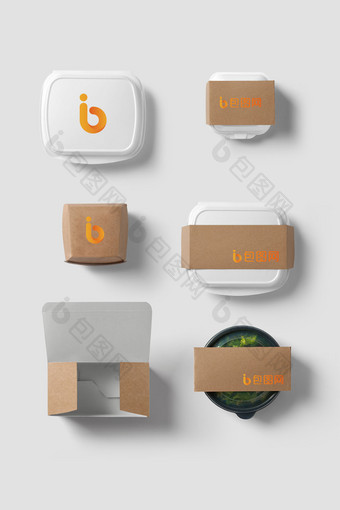 餐饮快餐行业包装设计vi智能贴图图片