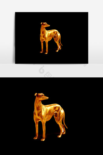 金黄色狗元素素材图片