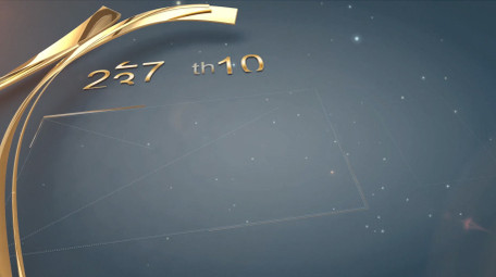 金色三维线条动画企业图文宣传片AE模板