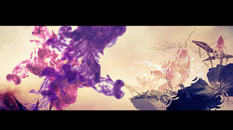 中国风唯美水墨舞台背景视频