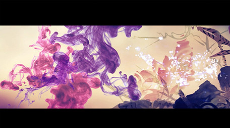 中国风唯美水墨舞台背景视频