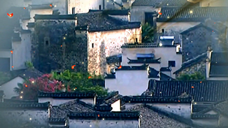 中国风古风元素舞台背景视频