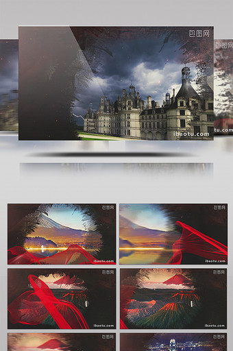 中国风水墨质感宣传包装AE模板图片