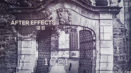 复古水墨晕染视差转场栏目包装宣传AE模板