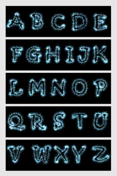 霹雳裂缝闪电设计元素