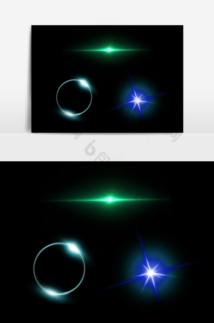 光效光圈球发光的圆图片