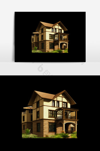 商务房子设计元素图片
