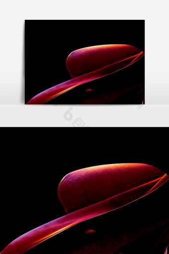 红色渲染丝绸帷幕元素素材图片