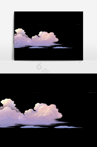 天空白云装饰元素素材图片