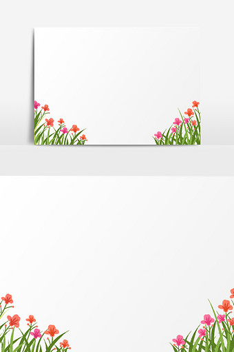 水彩手绘娇艳花卉插画元素图片