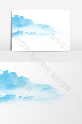 天空白云装饰元素素材图片