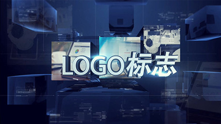 全息科技图文展示片头LOGO演绎AE模板