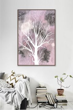 新中式现代艺术抽象金箔水墨山水玄关装饰画