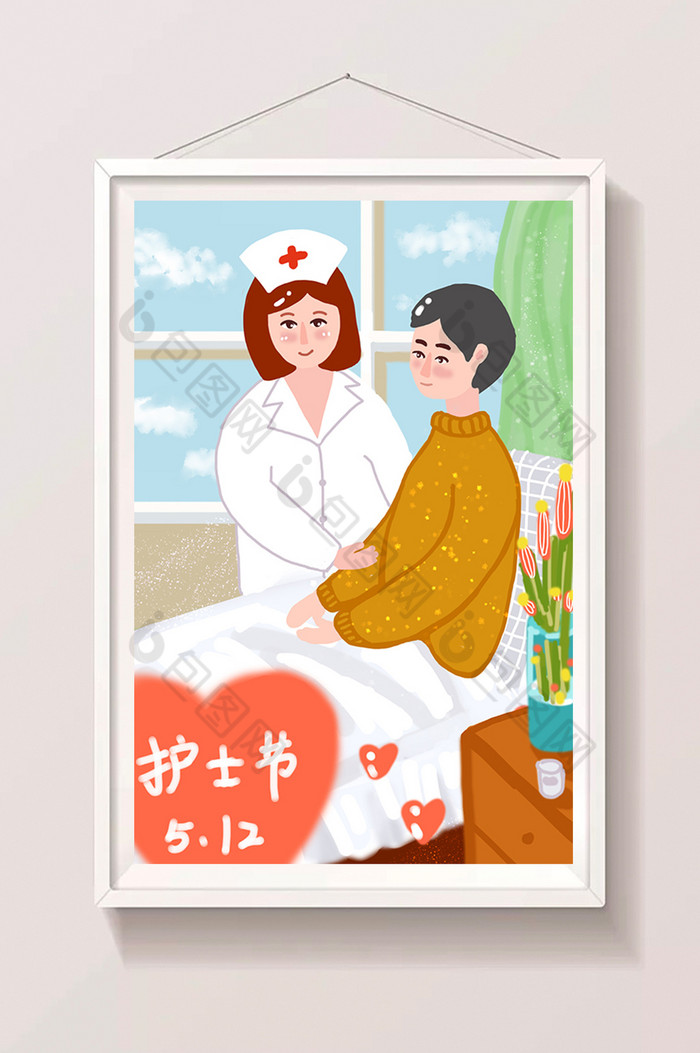 护士节护士插画图片