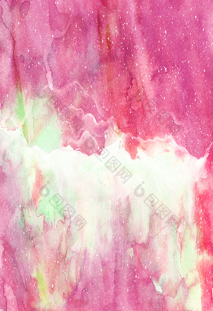 粉色星空水彩插画背景素材