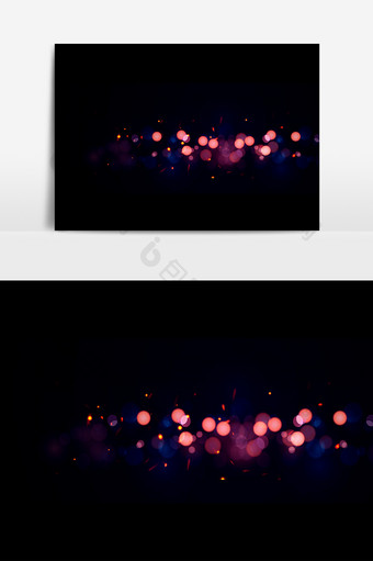 炫彩光斑光点元素素材图片