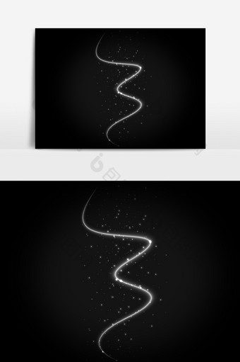 光纤光晕效果元素图片
