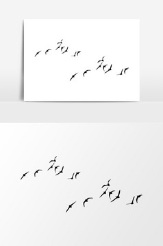 建筑剪影塔楼元素素材