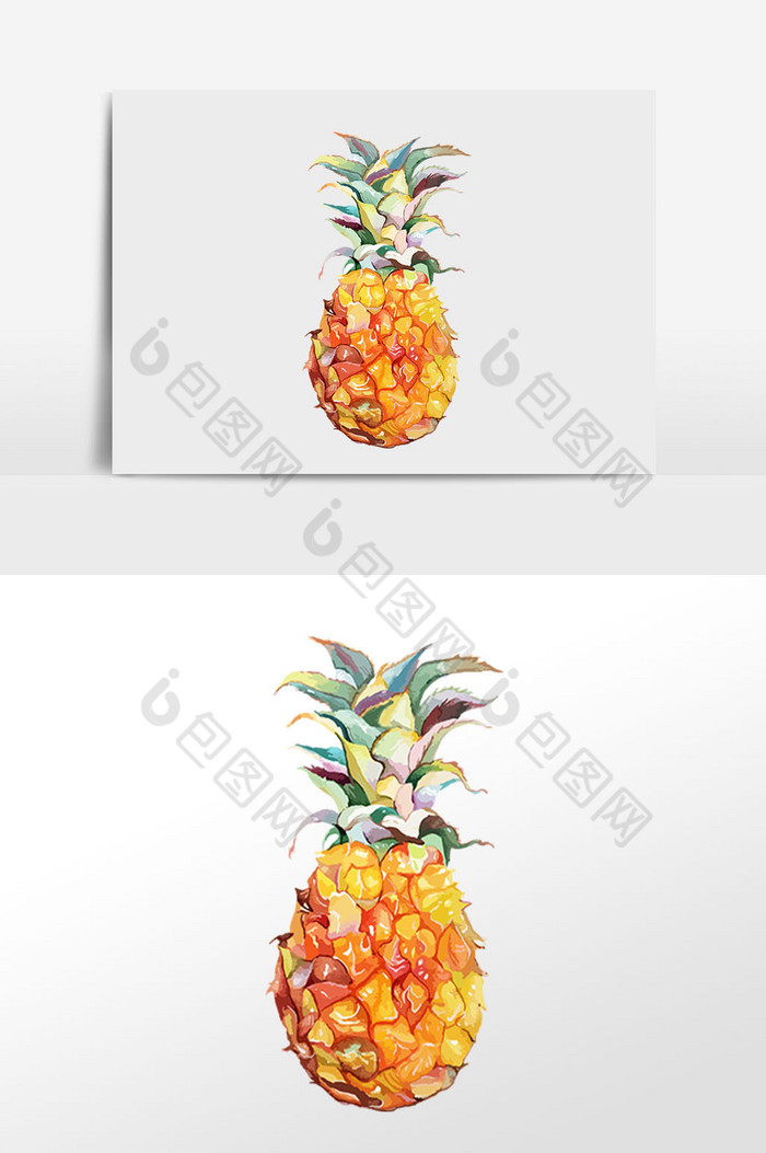 水果菠萝插画图片图片
