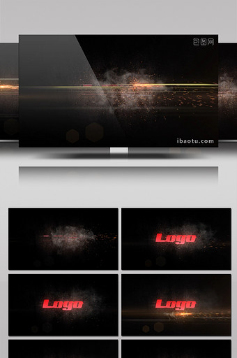 速度感汽车或游戏LOGO片头动画AE模板图片