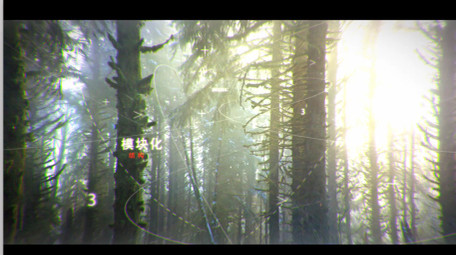 数字线条视差动画照片相册图文片头AE模板