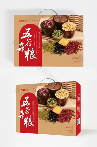 中式风格五谷杂粮包装图片